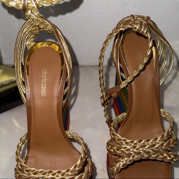 Roberto Cavalli wedges size 36.5 - Picture 8 of 16
